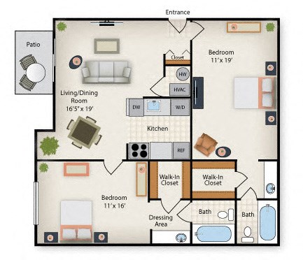 a floor plan